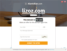 Tablet Screenshot of lizoz.com